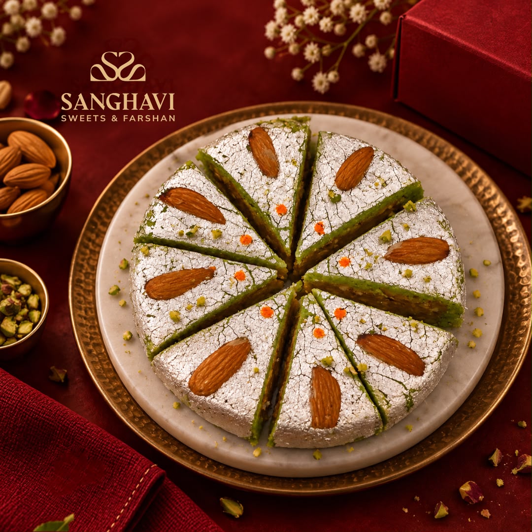 Sanghavi pista almond mithai